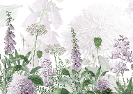 Papier peint fleur danse des clochettes - Muralconcept