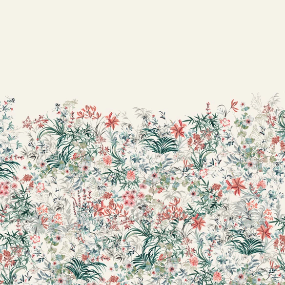 Floral wallpaper - Léontine's gardens