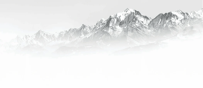Mont Blanc in the Mist black and white wallpaper