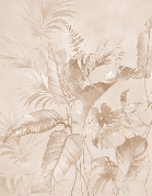 Elegant powdered jungle wallpaper