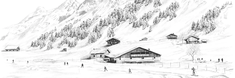 Papier peint Clusaz ski fond montagne Confins