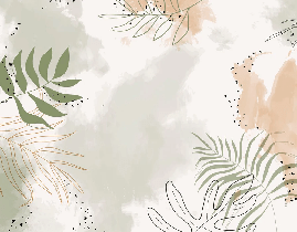 Panoramic watercolor plant wallpaper