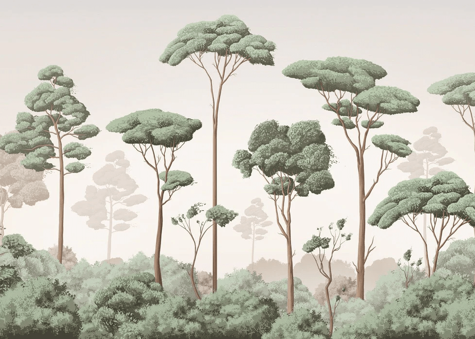 Light Breeze Pine Forest Wallpaper