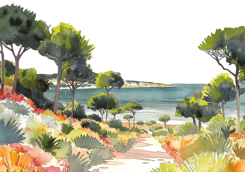 Summer air panoramic wallpaper