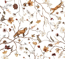 Children's forest adventure wallpaper