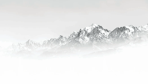 Mont Blanc in the Mist Wallpaper in Black and White