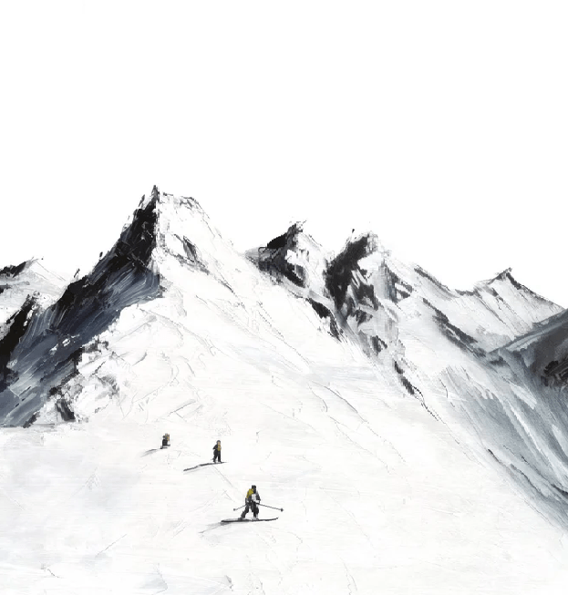 Mountain ski touring wallpaper