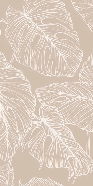 Monstera leaf wallpaper in sand