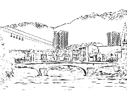 Grenoble Belledonne cable car wallpaper