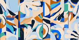 Papier peint abstrait vibrant - Muralconcept