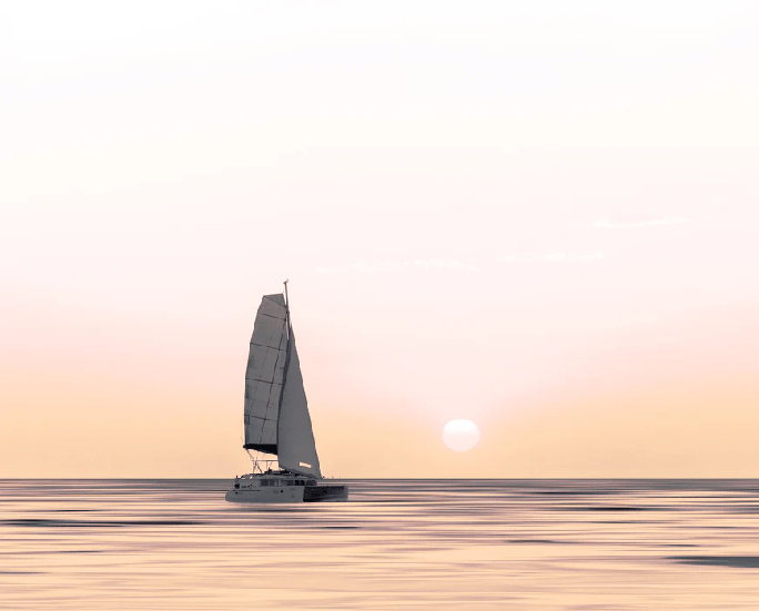 Sunset boat wallpaper