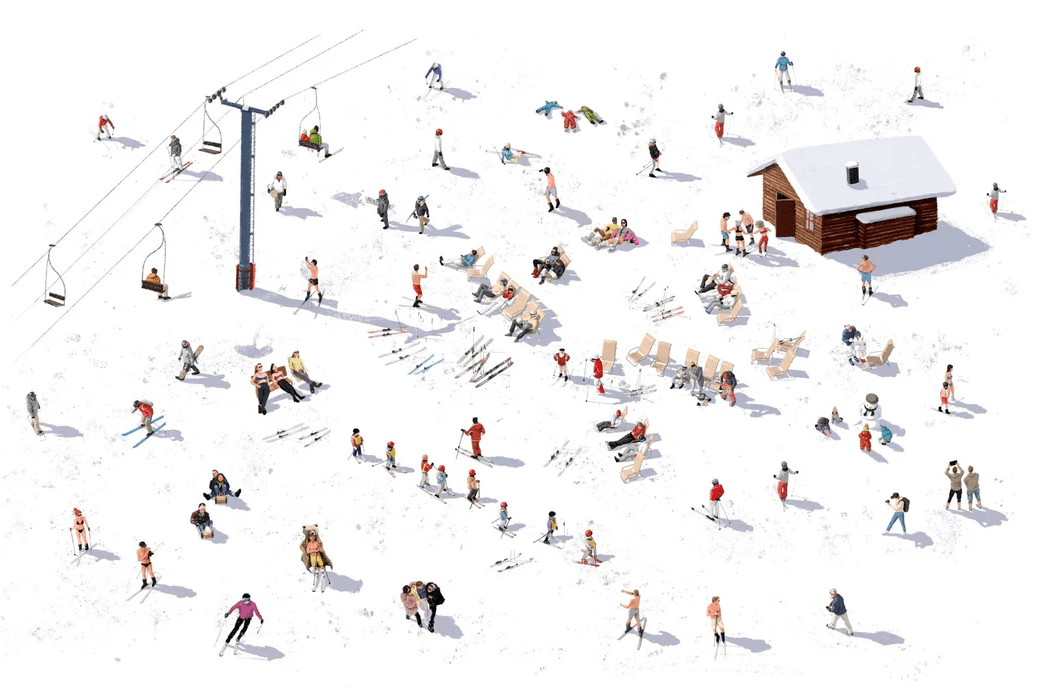 Panoramic après ski wallpaper