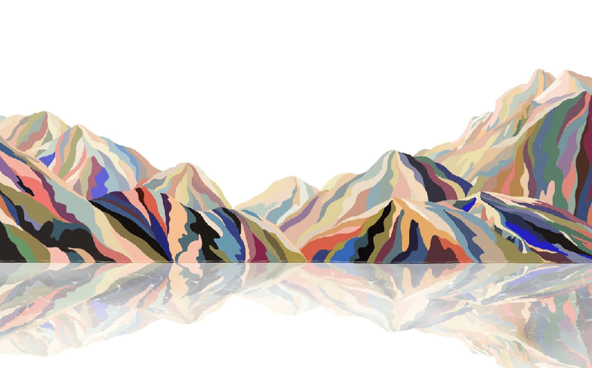 Annecy arty color wallpaper