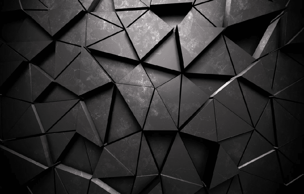 Papier peint 3D Black Perspective - Muralconcept