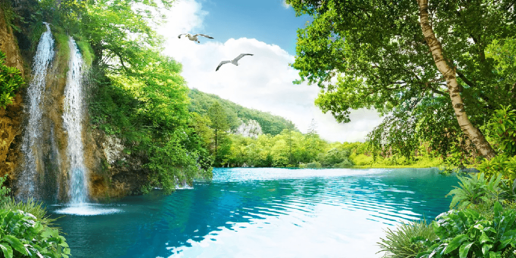 Relaxing Waterfall Wallpaper