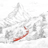 Panoramic wallpaper Mont Cervin