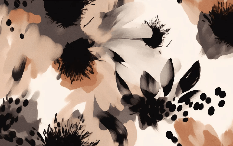 Hypnotic flower wallpaper