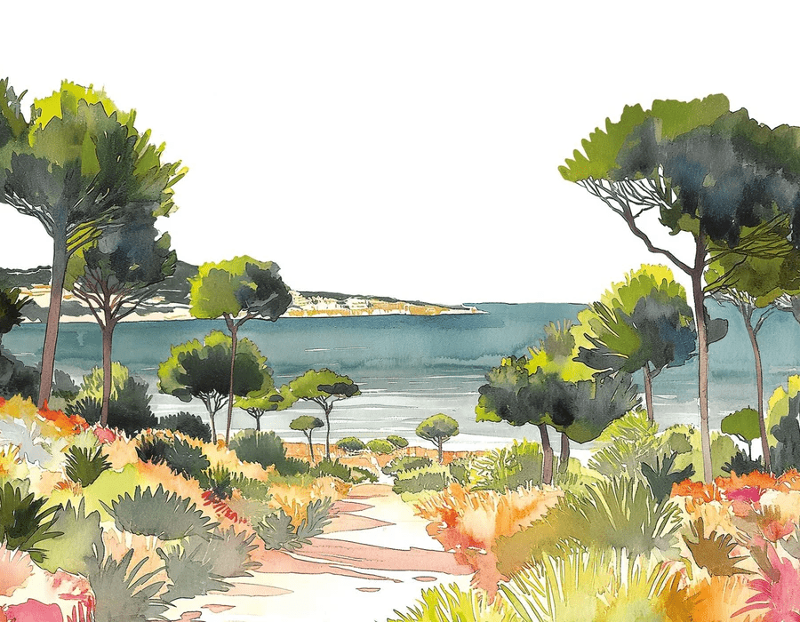 Summer air panoramic wallpaper