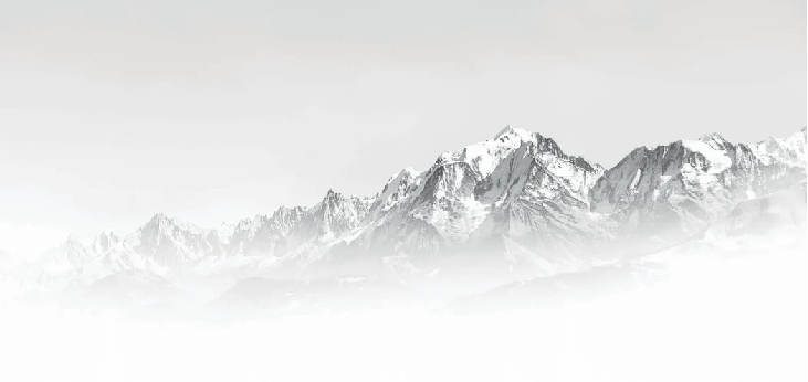 Mont Blanc in the Mist Wallpaper in Black and White