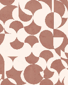 Retro wallpaper with graphic terra pattern