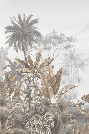 Tropical sepia wallpaper