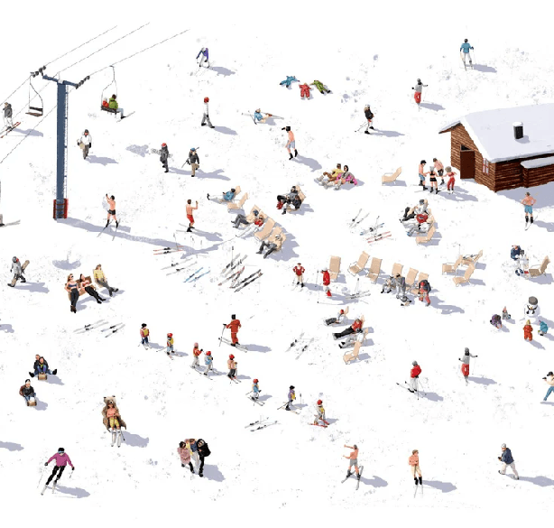 Panoramic après ski wallpaper