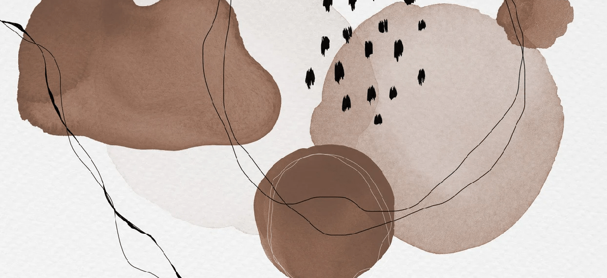 Modern brown watercolor wallpaper