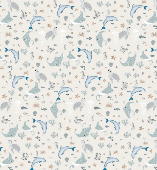 Papier peint enfant fond marin, XXL, tendance