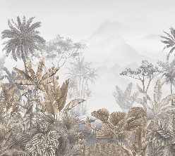 Tropical sepia wallpaper