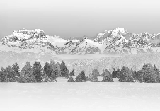 Photo wallpaper - La Tournette and beyond