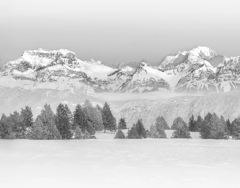 Photo wallpaper - La Tournette et au delà