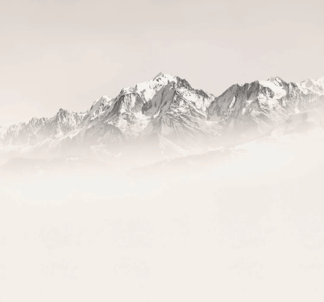 Mont Blanc wallpaper in sepia mist