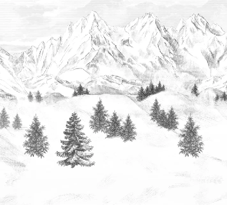 Papier peint Aiguilles d'Arves - Muralconcept