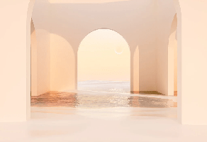 Papier peint panoramique design sunset arch, XXL, tendance