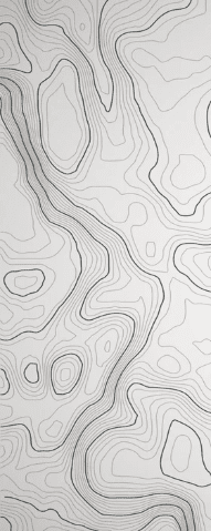 Papier peint ligne topographique - Noir et blanc - Muralconcept