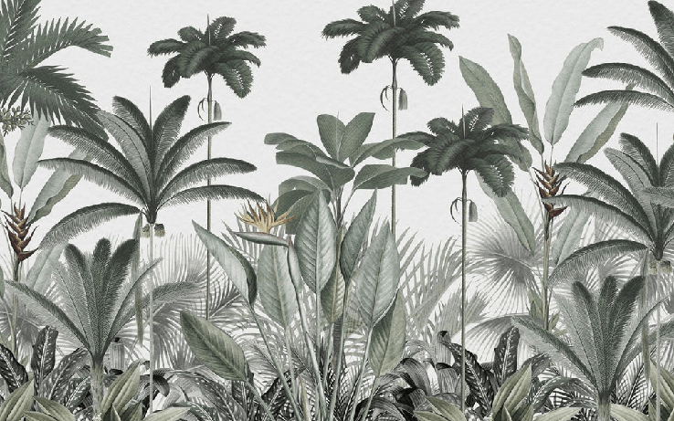 Jungle Tree Panoramic Wallpaper