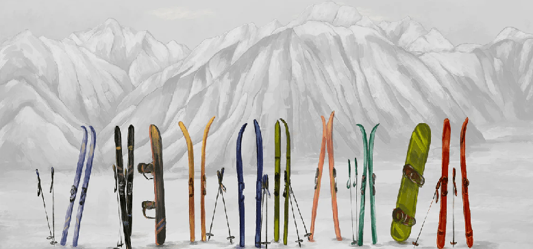 Ski wallpaper in Courchevel