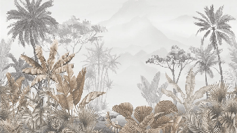 Tropical sepia wallpaper