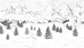 Papier peint Aiguilles d'Arves, XXL, tendance