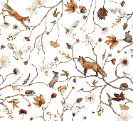 Children's forest adventure wallpaper