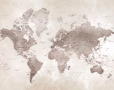 Papier peint carte du monde intemporel