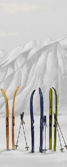 Ski wallpaper in Courchevel