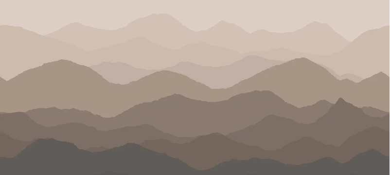 Terracotta dunes panoramic wallpaper