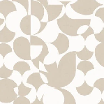 Beige retro graphic pattern wallpaper