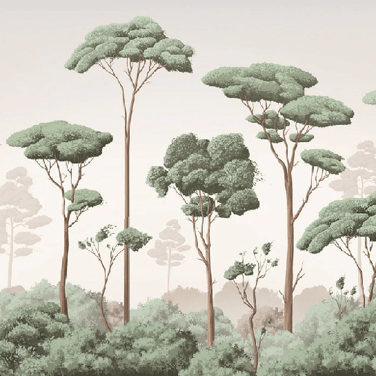 Light Breeze Pine Forest Wallpaper