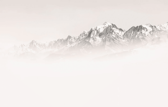 Papier peint matin brumeux Mont Blanc - Muralconcept