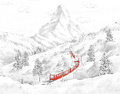 Panoramic wallpaper Mont Cervin