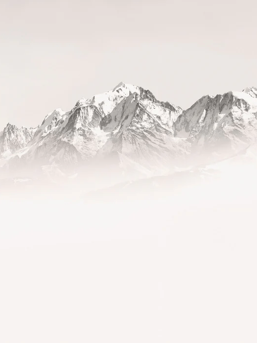 Foggy morning wallpaper Mont Blanc
