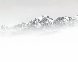 Papier peint Mont Blanc dans la brume noir et blanc - Muralconcept
