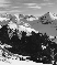 Black and white mountain wallpaper: the Aravis